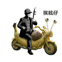 簫傻上香蕉蝸牛機車