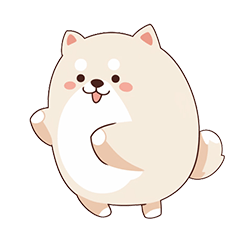 もちふわ！おもち犬【毎日使える日常会話】