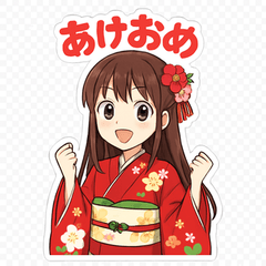 Adorable High School Girl Stickers