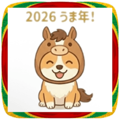 Korokoro Corgi  New Year Stickers 2026