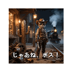 スチームパンク猫技師のSL西武劇場/日本語