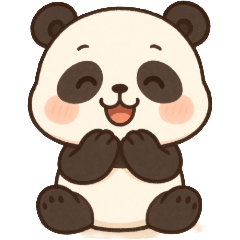 Joyful Panda Stickers