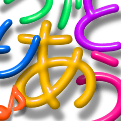 colorful 3D letters -MAX02-JPN