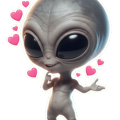 宇宙からのハートビーム発射！