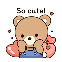 Little Bony Bear : Cute Words ver.Eng
