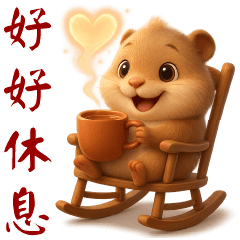 可愛水豚日常*實用貼圖