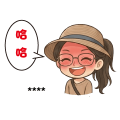 女孩表情貼01