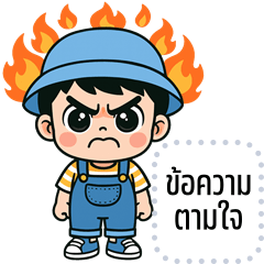 เปลี่ยนข้อความตามใจ: สายฟ้า คิ้วบอย