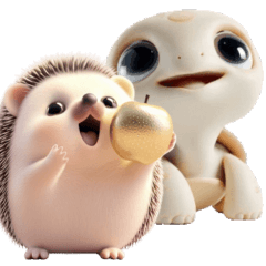 Wordless Hedgehog & Tortoise Set