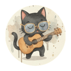 Cat with a guitar goes to Vietnam