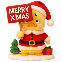 Grumpy Duck Merry X' Mas&Happy new year