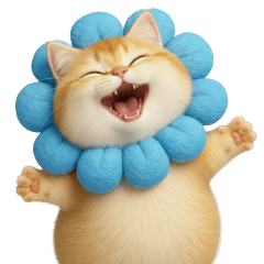 永遠向陽的小喵,暖萌萌的