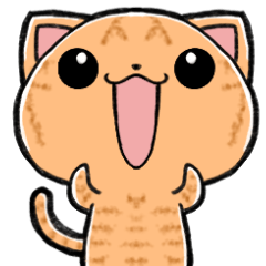 久しぶりのチビ茶トラ猫