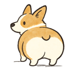 Loose & Cute Short-Legged Corgi