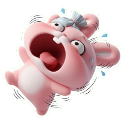 收到搞怪粉紅兔知道囉