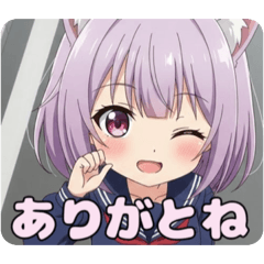 制服スタンプ(みやび＆ありさ)