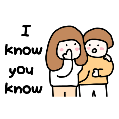 Cute girl stickers for fun