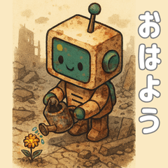 A Robot's Daily Life in a Ruined World