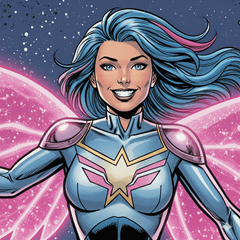 American comic-style heroine