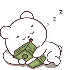 Soft Bear White 2 : Animated Stickers