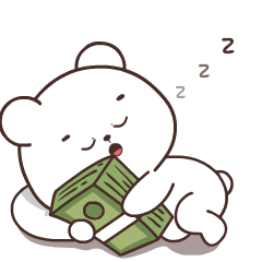 Soft Bear White 2 : Animated Stickers