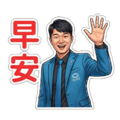 String of daily stickers