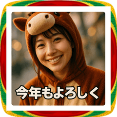 Horse Costume New Year & Daily Sticker