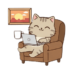 Working Cat at the Office