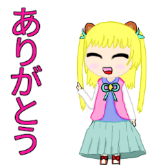 Cute Kuma Girl LINE Sticker