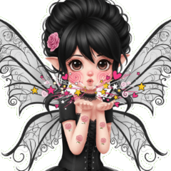 蝶の妖精があなたにラブビームを発射