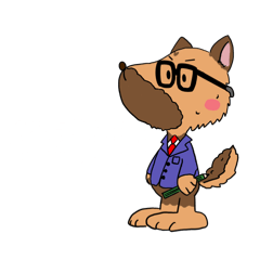 A serious German Shepherd