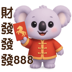 Cute purple koala*Useful everyday phrase