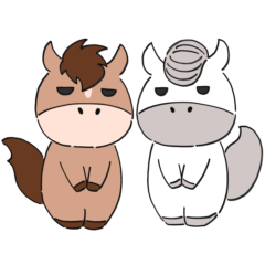 正月&毎日使える挨拶【ウマ】