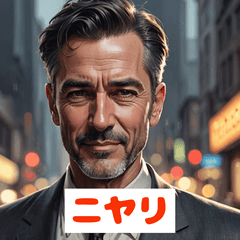 いけおじの百面相スタンプ