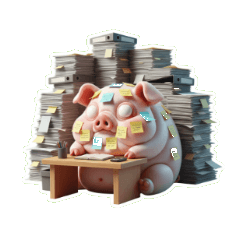 厭世会社員ピンクのブタ