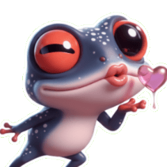 可愛蛙蛙給你愛的抱抱