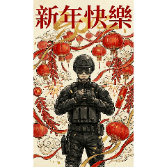 New Year's greetings by special forces