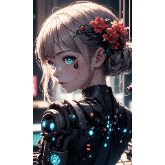 Ai機械少女写真