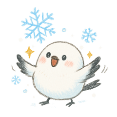 Stiker Natal Hangat Shimaenaga