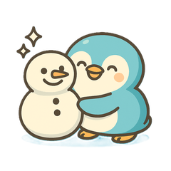 ゆるかわペンギン "ぷるペン" 冬スタンプ