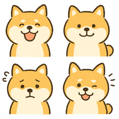 Loose Shiba Inu All-Season Stickers