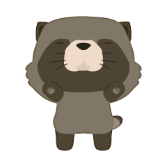 あるたぬきさんのスタンプ。その１。