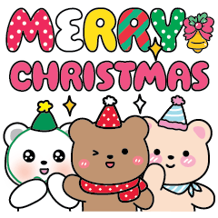 เพื่อนหมีที่น่ารัก3ตัว แฮปปี้นิวเยียร์