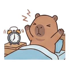 水豚君的慢活日常3-社畜水豚的一天