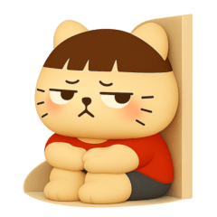 Deadpan Cute Attitude Stickers!