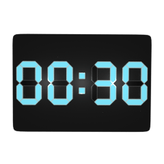 digital clock (30 minutes)