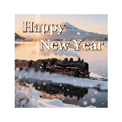 "Mount Fuji Train New Year"