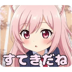 制服スタンプ(ももみ＆くりみ)