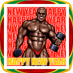 飛び出す！年末年始 強面あけおめスタンプ6