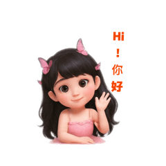 粉紅蝴蝶女孩《與貓共同生活語》